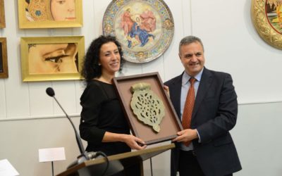 Sevilla. Inauguración de la exposición de Isabel Parente Rioja.
