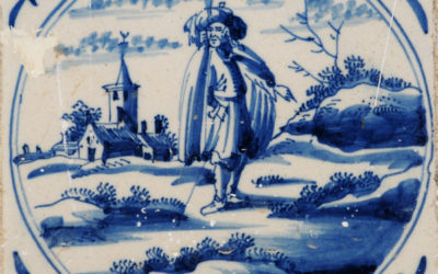Pieza del mes. Septiembre 2015. Los azulejos holandeses con motivos de peregrinos en la iglesia de San Juan de Dios de Cádiz. Alfredo García Portillo.