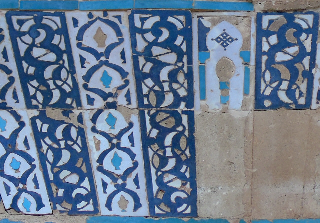 Pieza del mes. Noviembre 2014. Panel decorativo realizado con la técnica de la Incrustación. Palacio del Generalife. Granada.