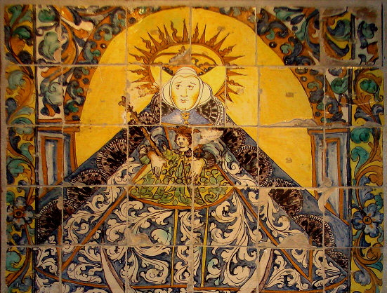 Pieza del mes. Mayo 2016. El panel de la Virgen del Rocío del Museo-Tesoro de su Santuario. Ángel Lora Serrano.
