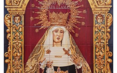 Ciudad Real. Bendecido un retablo cerámico de Nuestra Señora de la Soledad. Es obra del ceramista sevillano Rafael Llamas Heredia