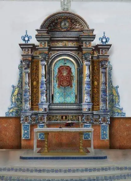 Así es el nuevo retablo cerámico de la Hermandad del Rocío de Gelves.