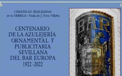 Pieza del mes. Septiembre 2023. Centenario de la azulejería ornamental y publicitaria del Bar Europa. José Ramón Morilla Aceijas.